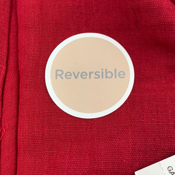 NWT- First Impressions dark red /cream reversible. - Picture 3 of 7